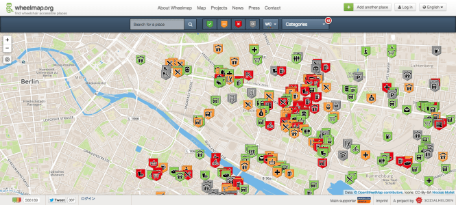 Wheelmap   find wheelchair accessible places